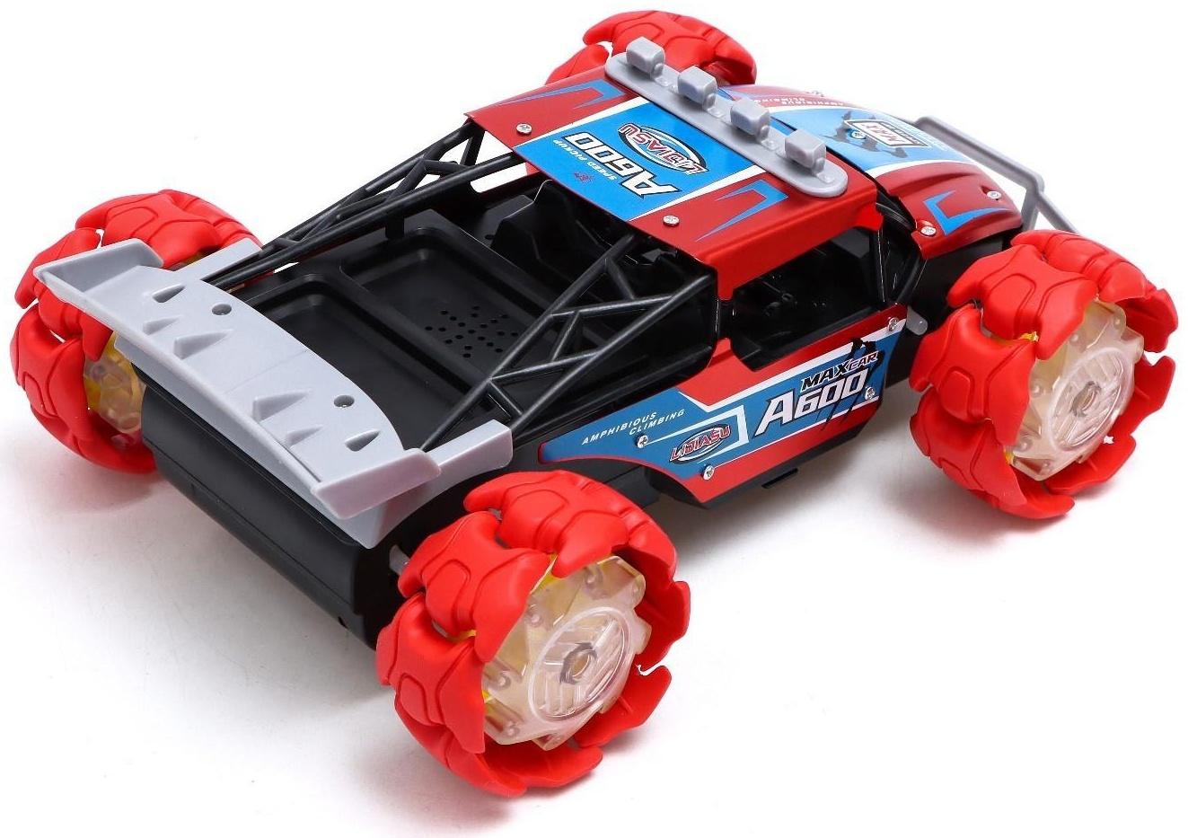 Машина радиоуправляемая A600 4WD, 1:12, управление жестами, кузов из металла, цвет красный