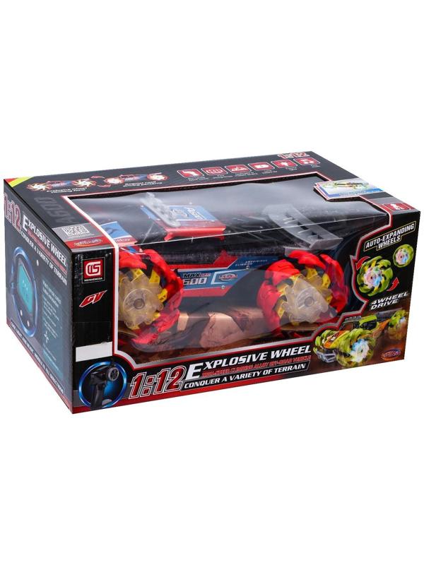 Машина радиоуправляемая A600 4WD, 1:12, управление жестами, кузов из металла, цвет красный