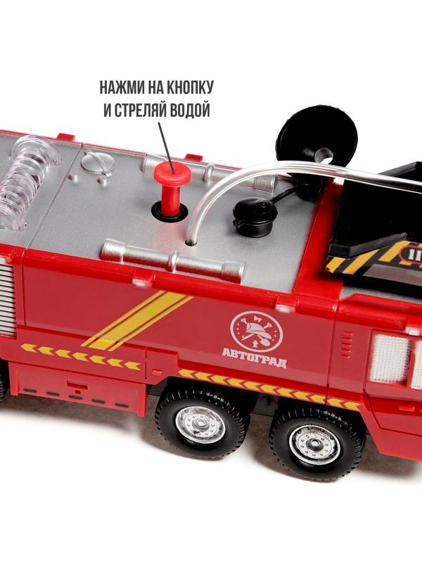 Машина «Пожарная», стреляет водой, русская озвучка, световые и звуковые эффекты
