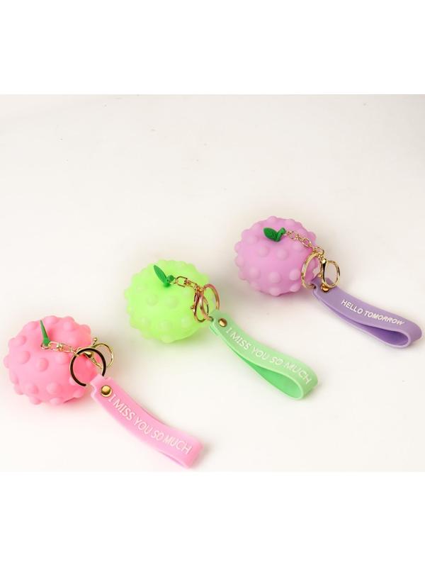 Мялка «Яблоко» на брелоке, цвета МИКС