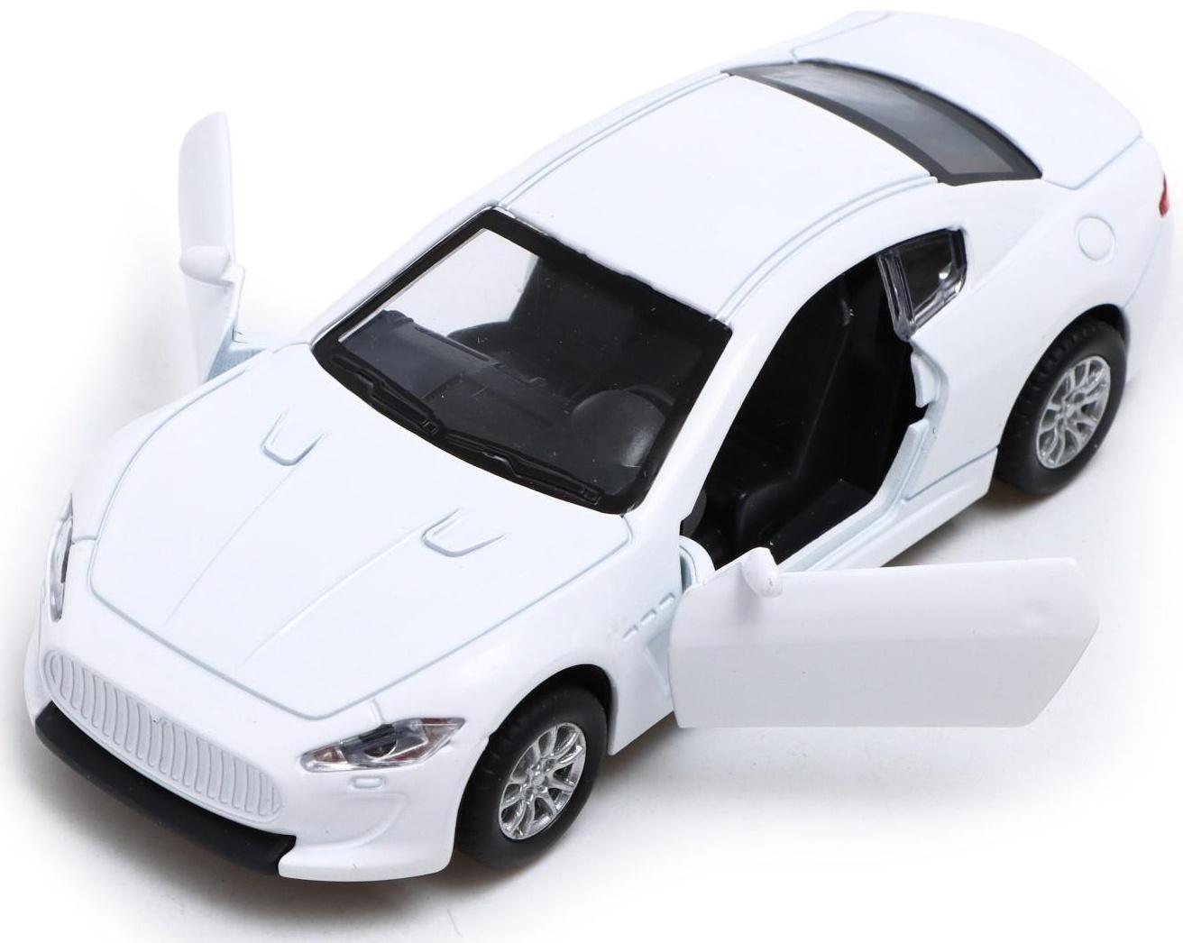 Машина металлическая «Купе», инерция, свет и звук, 1:32, открываются двери, цвет белый