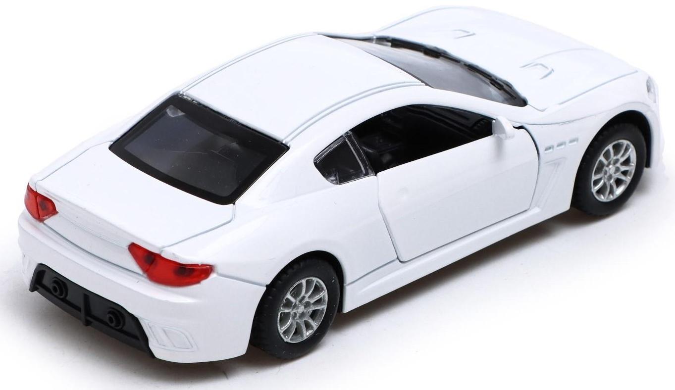 Машина металлическая «Купе», инерция, свет и звук, 1:32, открываются двери, цвет белый