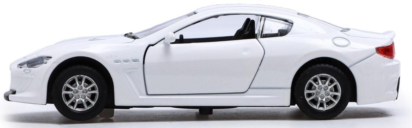 Машина металлическая «Купе», инерция, свет и звук, 1:32, открываются двери, цвет белый