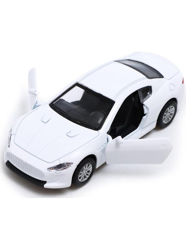 Машина металлическая «Купе», инерция, свет и звук, 1:32, открываются двери, цвет белый