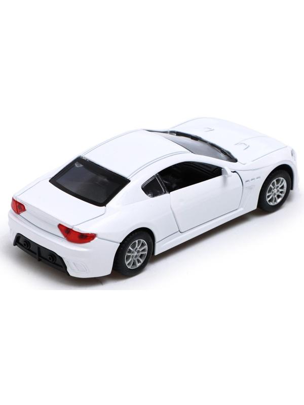 Машина металлическая «Купе», инерция, свет и звук, 1:32, открываются двери, цвет белый