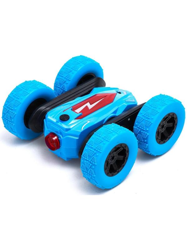 Машина - перевёртыш радиоуправляемая «Трюкач», работает от аккумулятора, цвет синий