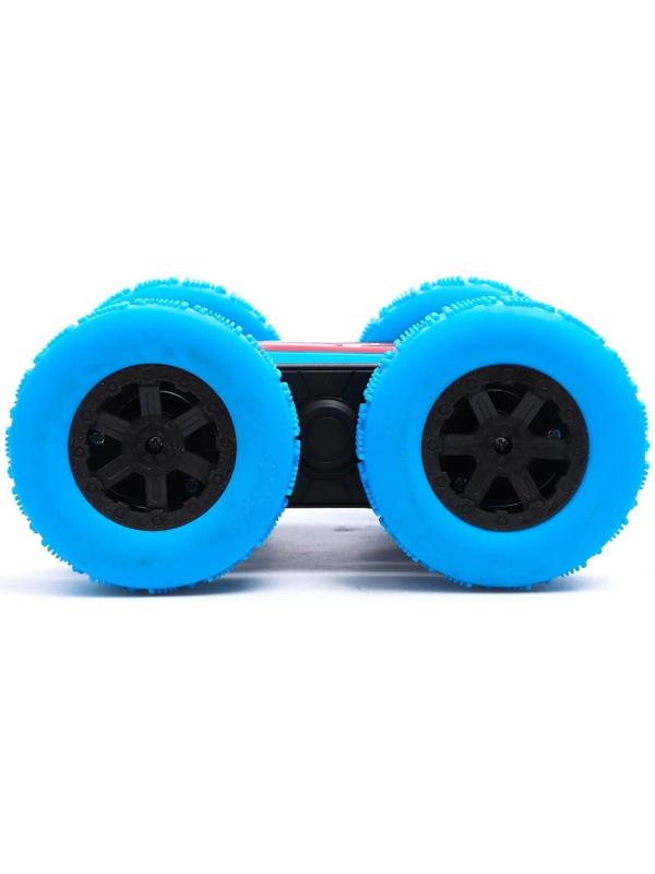 Машина - перевёртыш радиоуправляемая «Трюкач», работает от аккумулятора, цвет синий