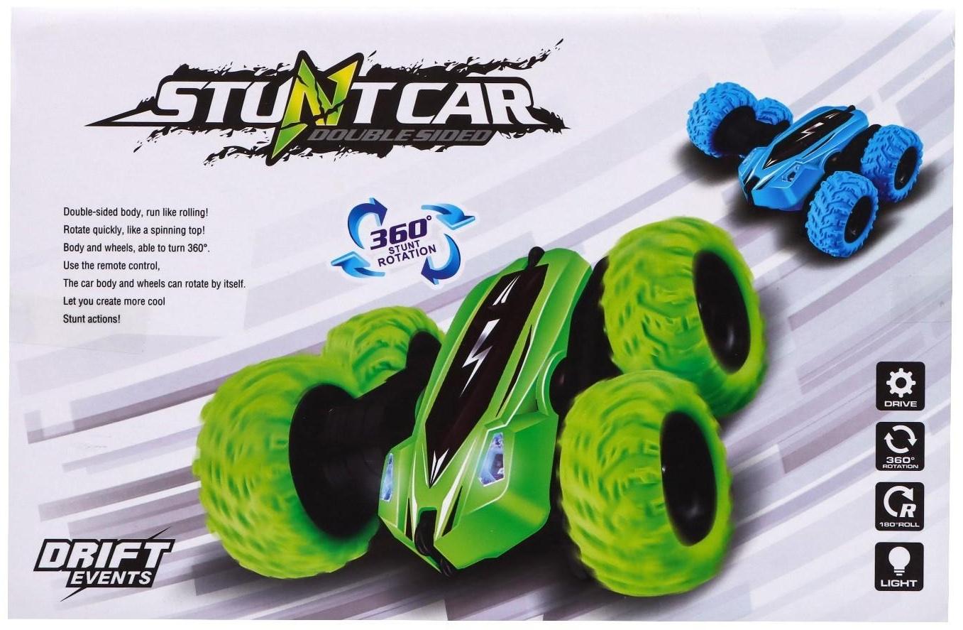 Машина - перевёртыш радиоуправляемая «Трюкач», работает от аккумулятора, цвет красный