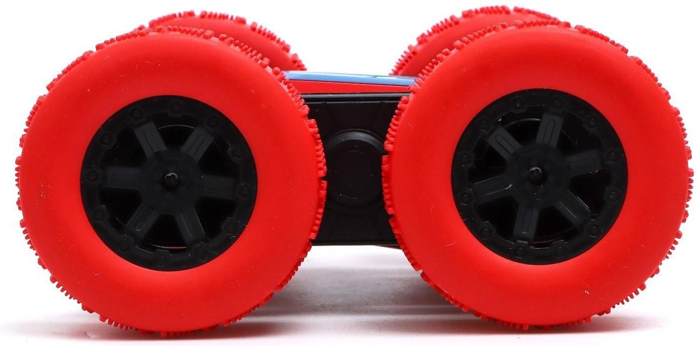 Машина - перевёртыш радиоуправляемая «Трюкач», работает от аккумулятора, цвет красный