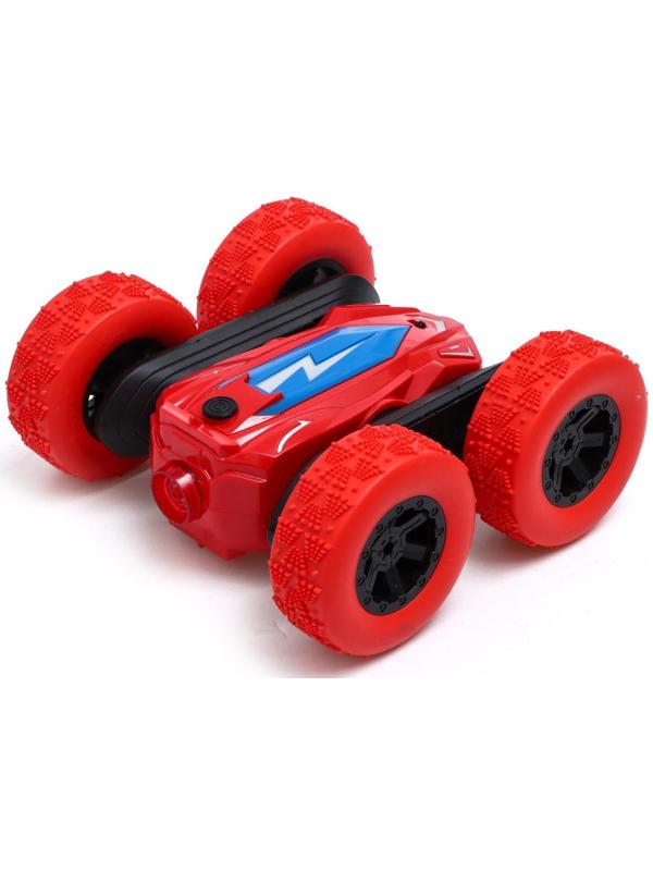 Машина - перевёртыш радиоуправляемая «Трюкач», работает от аккумулятора, цвет красный