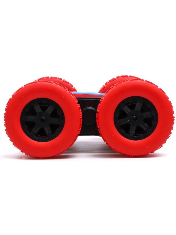 Машина - перевёртыш радиоуправляемая «Трюкач», работает от аккумулятора, цвет красный