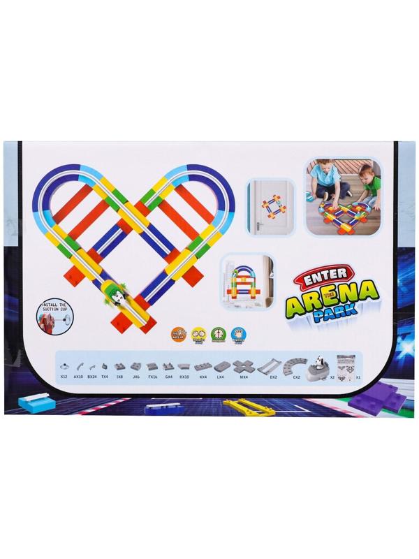 Автотрек ARENA, подвижные элементы дороги, работает от батареек