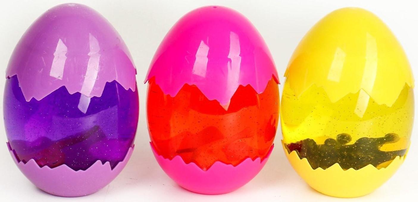 Лизун «Яйцо» с игрушкой, цвета МИКС