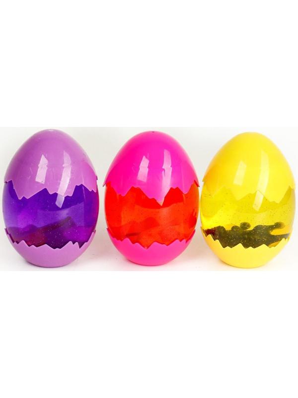 Лизун «Яйцо» с игрушкой, цвета МИКС