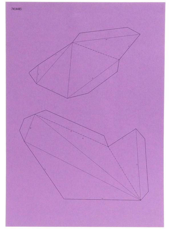 Полигональный конструктор «Единорог», 8 листов