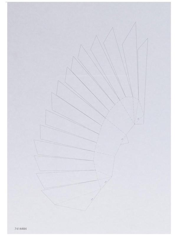 Полигональный конструктор «Птица», 6 листов