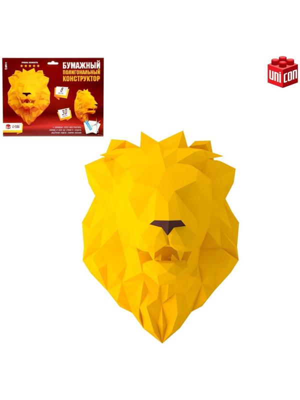 Полигональный конструктор «Лев», 8 листов