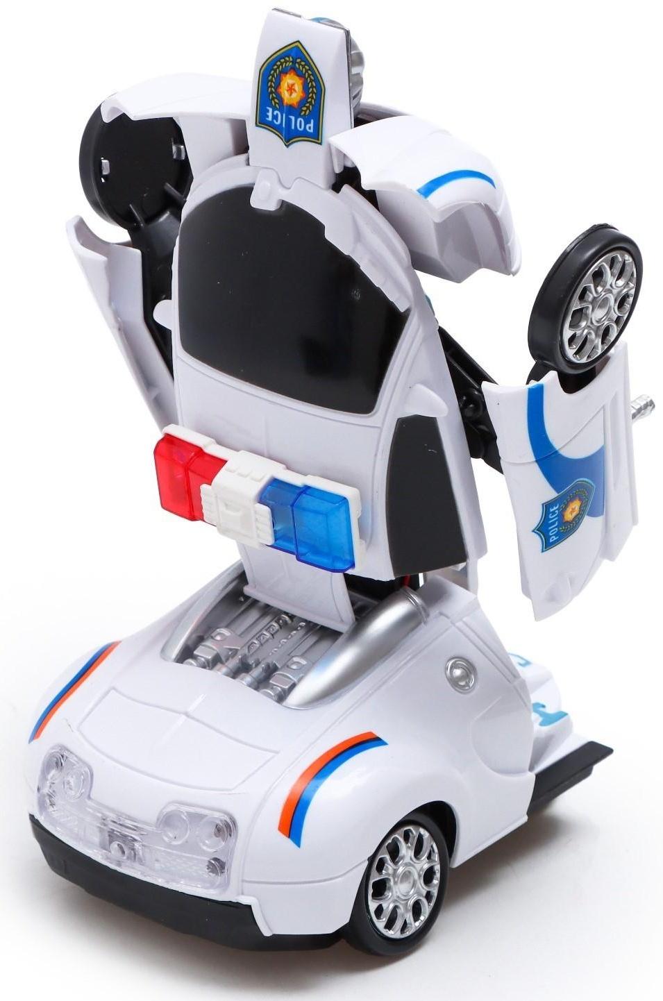 Робот «Полицейский», трансформируется, световые и звуковые эффекты