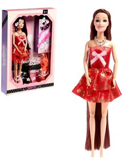 Кукла-модель шарнирная «Лейла» с набором платьев и аксессуарами, МИКС