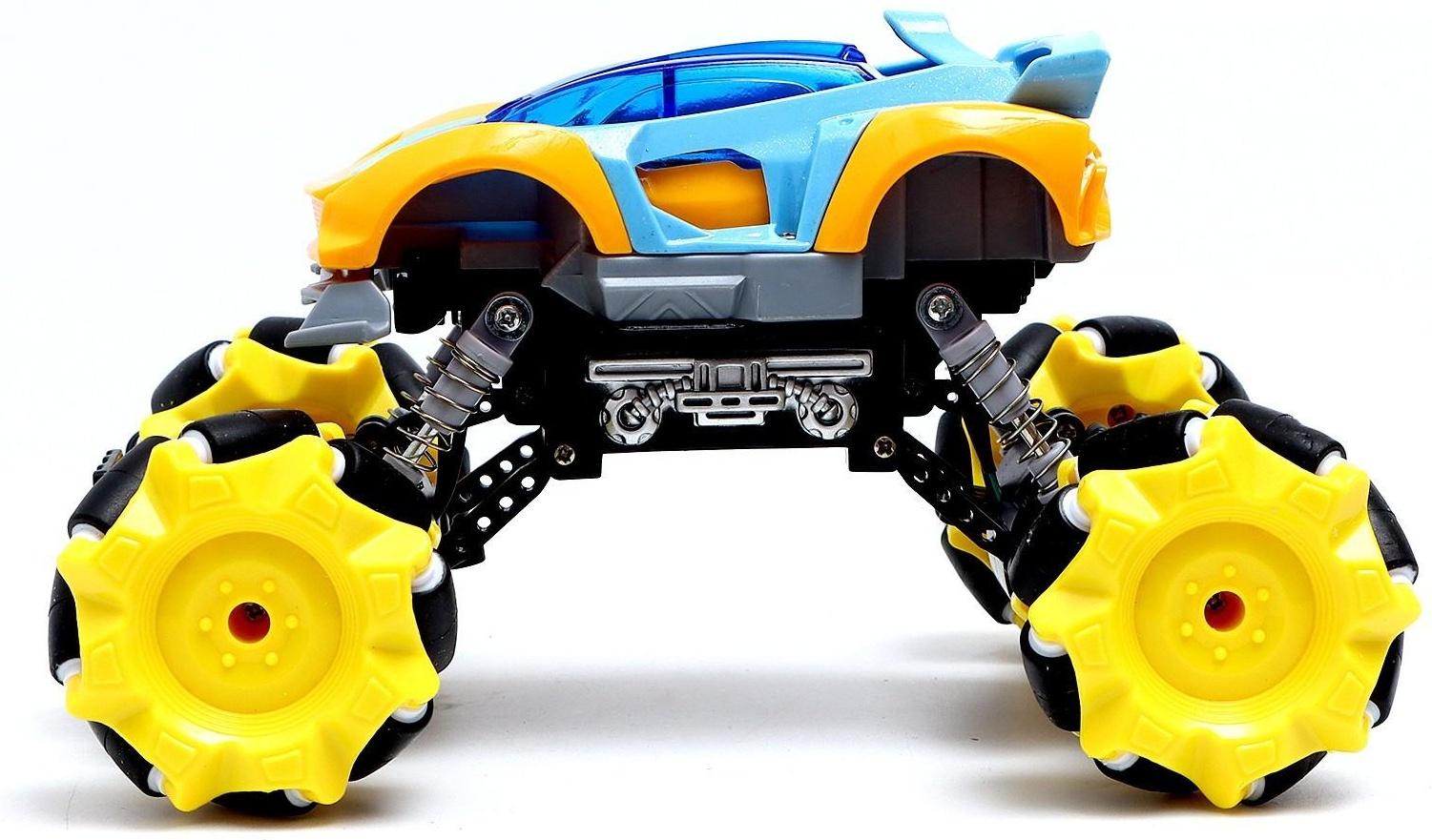 Джип радиоуправляемый DRIFT, 4WD, дрифт, работает от аккумулятора, цвет жёлтый