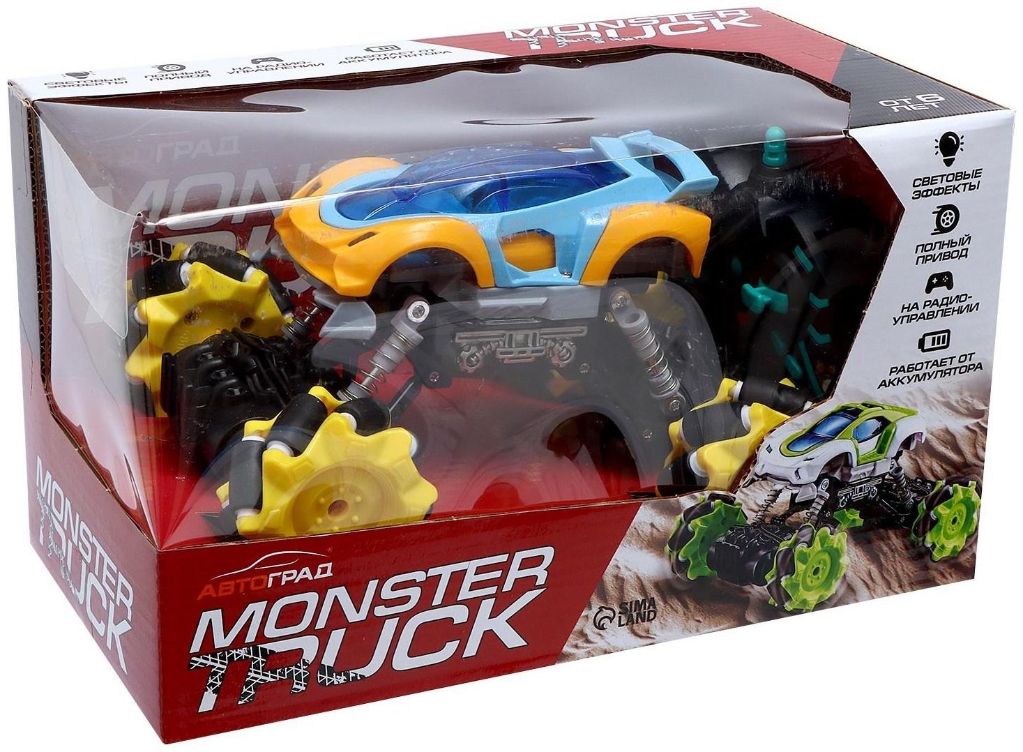 Джип радиоуправляемый DRIFT, 4WD, дрифт, работает от аккумулятора, цвет жёлтый