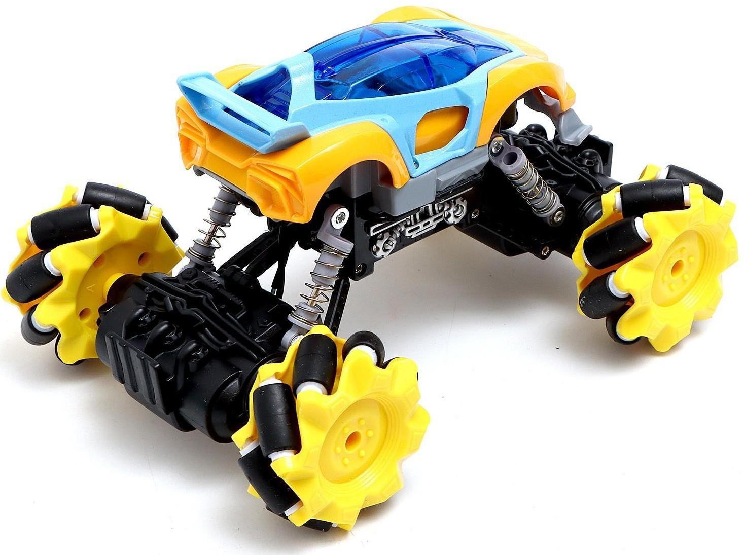 Джип радиоуправляемый DRIFT, 4WD, дрифт, работает от аккумулятора, цвет жёлтый