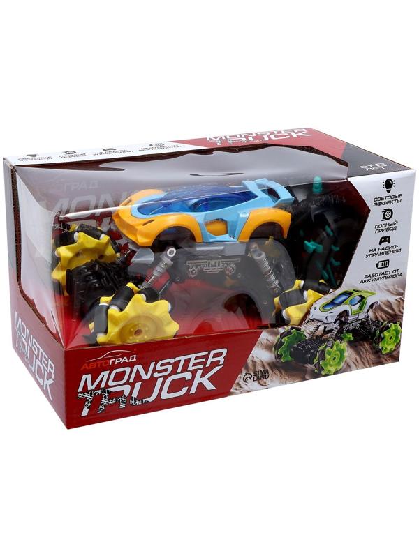 Джип радиоуправляемый DRIFT, 4WD, дрифт, работает от аккумулятора, цвет жёлтый