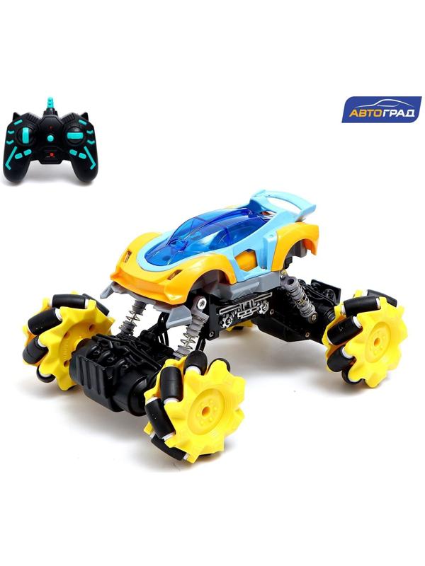 Джип радиоуправляемый DRIFT, 4WD, дрифт, работает от аккумулятора, цвет жёлтый