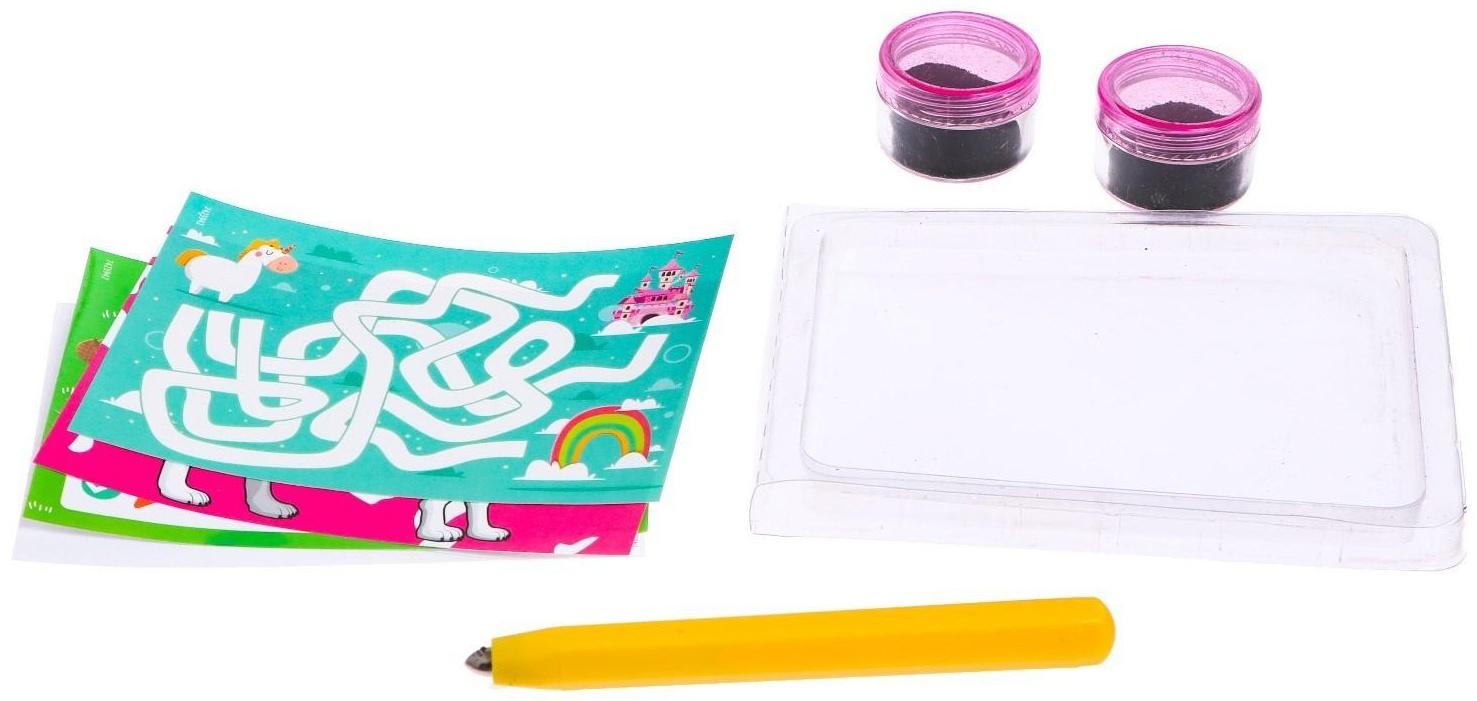 Набор для опытов «Магнитные игры», цвет розовый