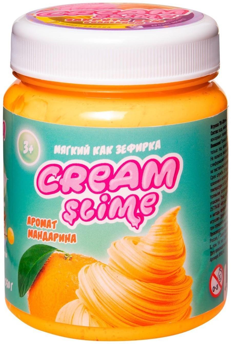 Слайм Cream-Slime с ароматом мандарина, 250 г