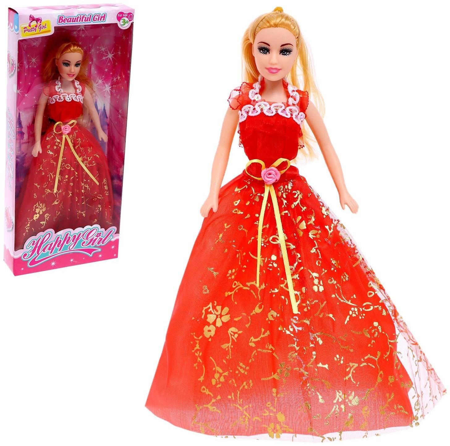 Кукла-модель «Арина» в платье, МИКС