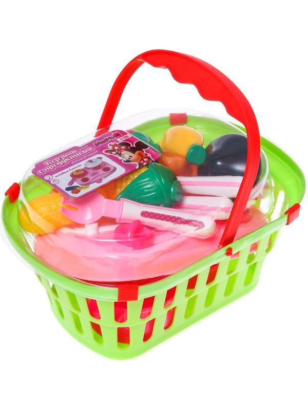 Игровой набор «Корзина с продуктами», Минни Маус