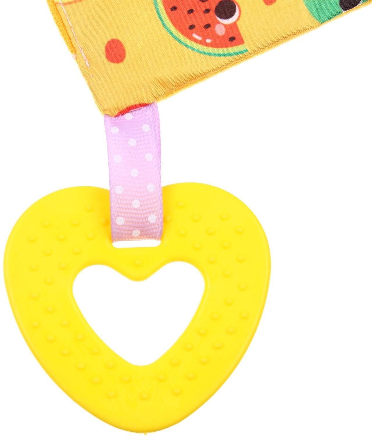 Развивающий набор «Играем с малышом», книжка-шуршалка, платочек, 8 погремушек, в коробке