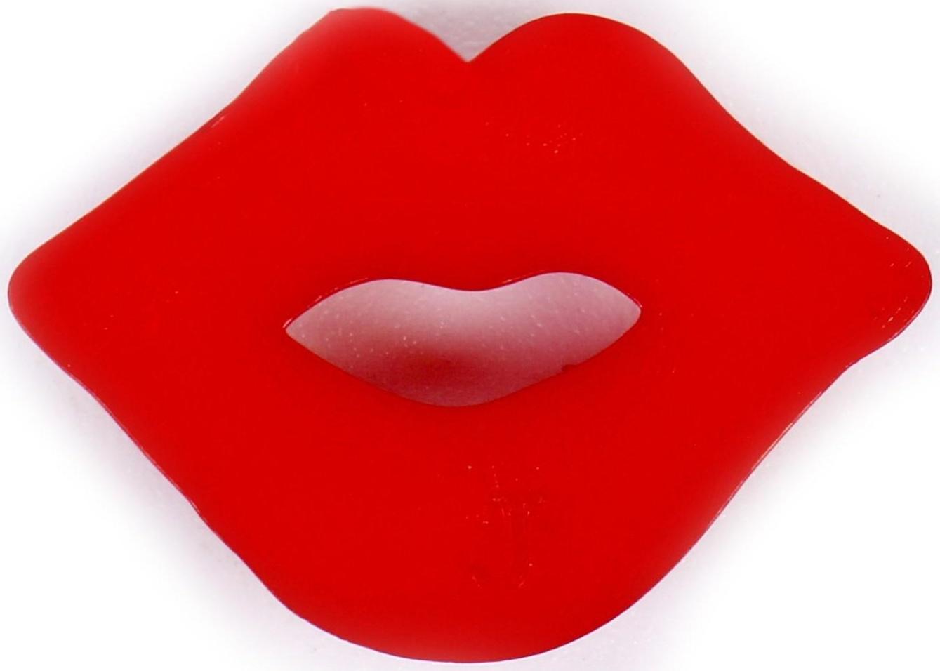 Губы-рот для кукол и игрушек, набор 20 шт., размер 1 шт. — 2,1 × 1,4 × 0,1 см, цвет красный