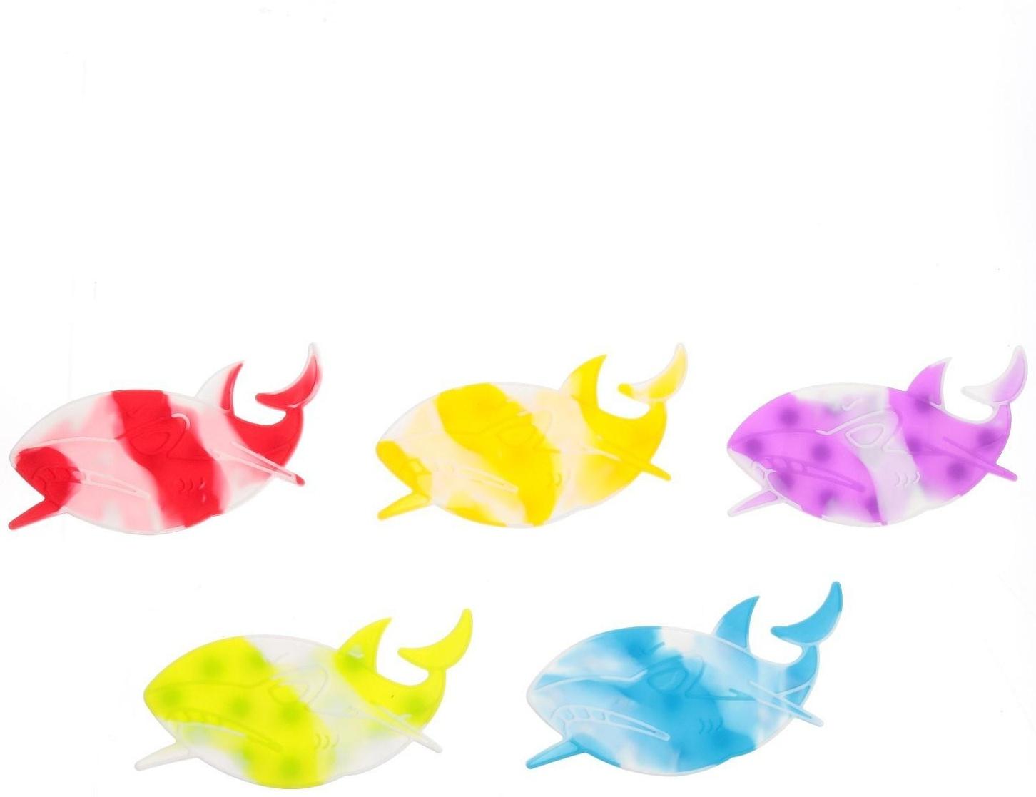 Развивающая игрушка «Акула» с присосками, цвета МИКС
