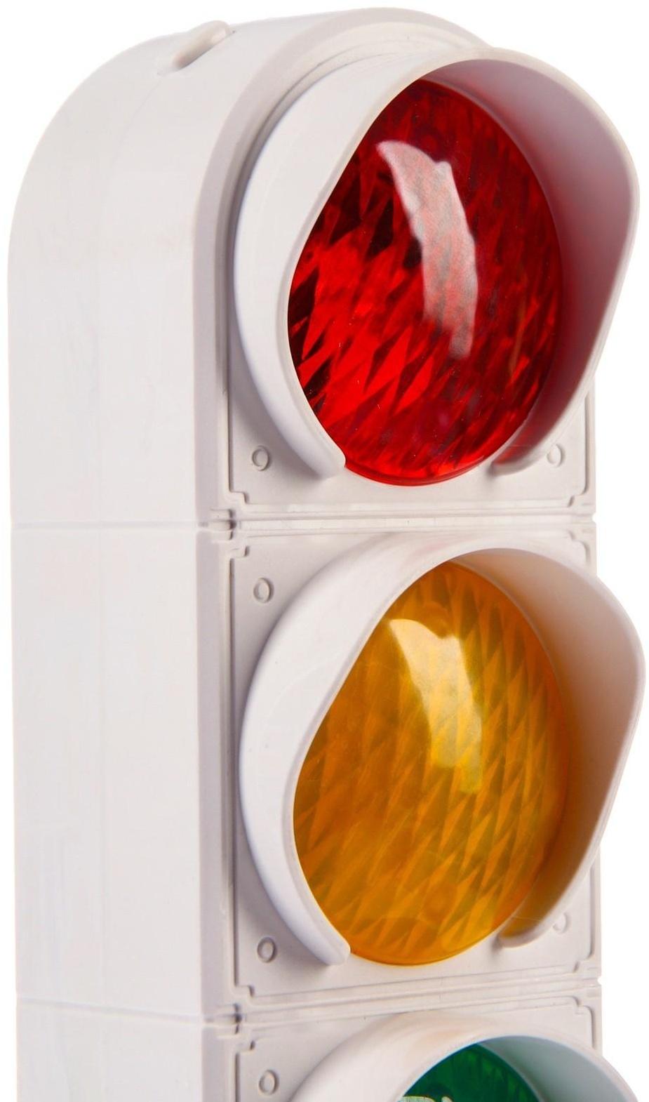 Светофор с обучающими карточками Смешарики, световые и звуковые эффекты