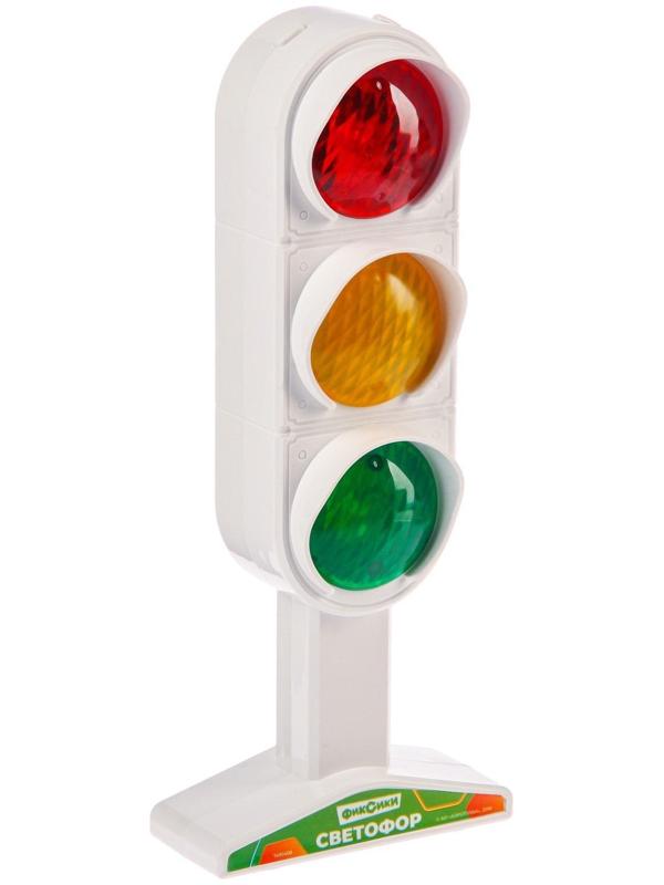Светофор с обучающими карточками Фиксики, световые и звуковые эффекты