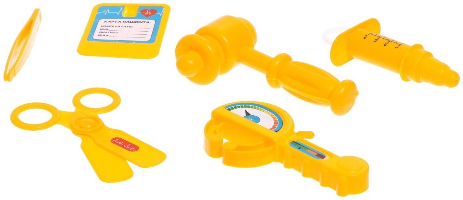 Игровой набор доктора «Учимся лечить» в коробке,15 предметов