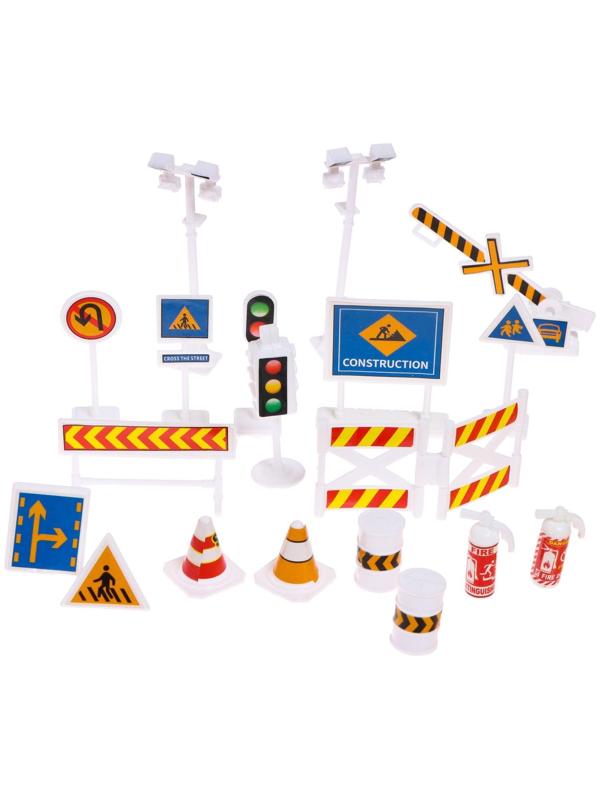 Набор игровой «Строительная техника», машинки 12 штук, дорожные знаки, игровое поле