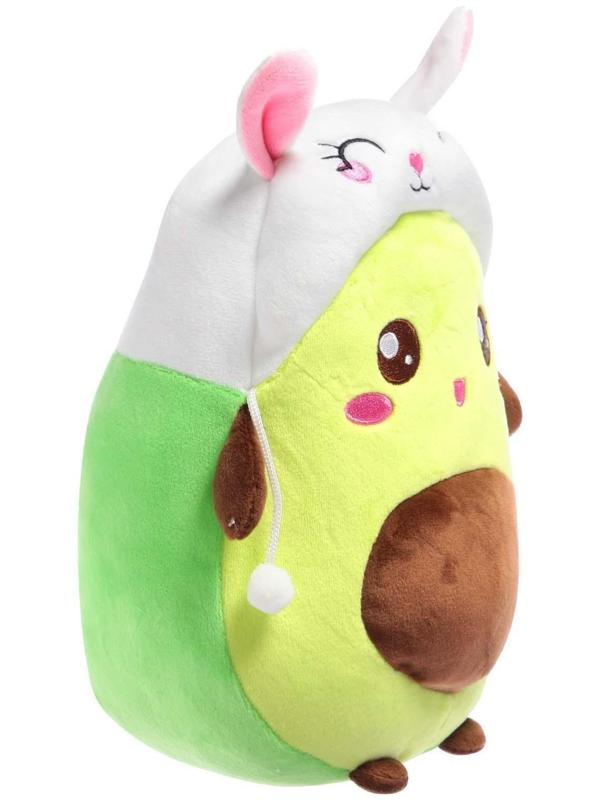 Мягкая игрушка «Авокадо», в шапочке, зайчик, 24 см