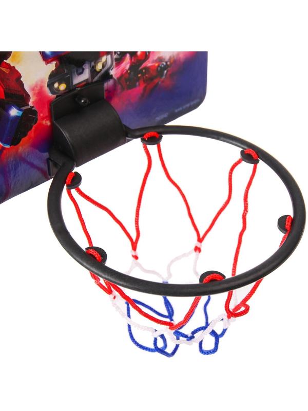 Баскетбольный набор с мячом «Трансформеры», диаметр мяча 8 см, диаметр кольца 13,5 см