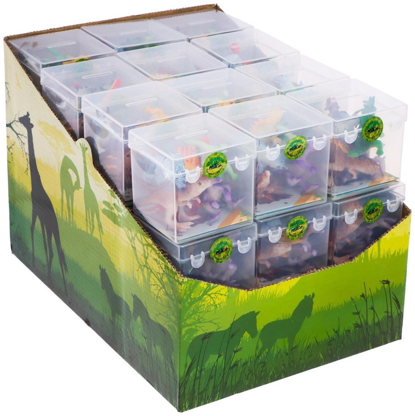 Набор животных «Мир динозавров», 6 фигурок, карта