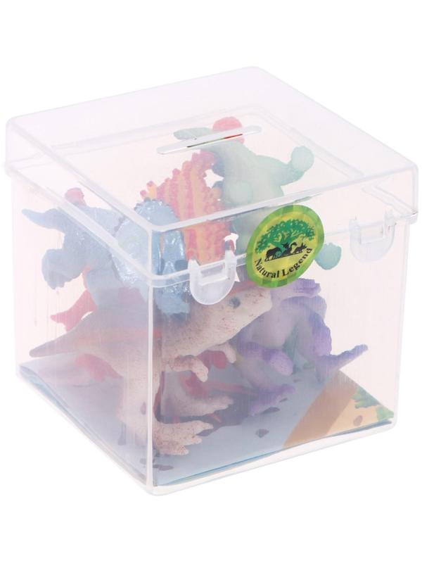 Набор животных «Мир динозавров», 6 фигурок, карта