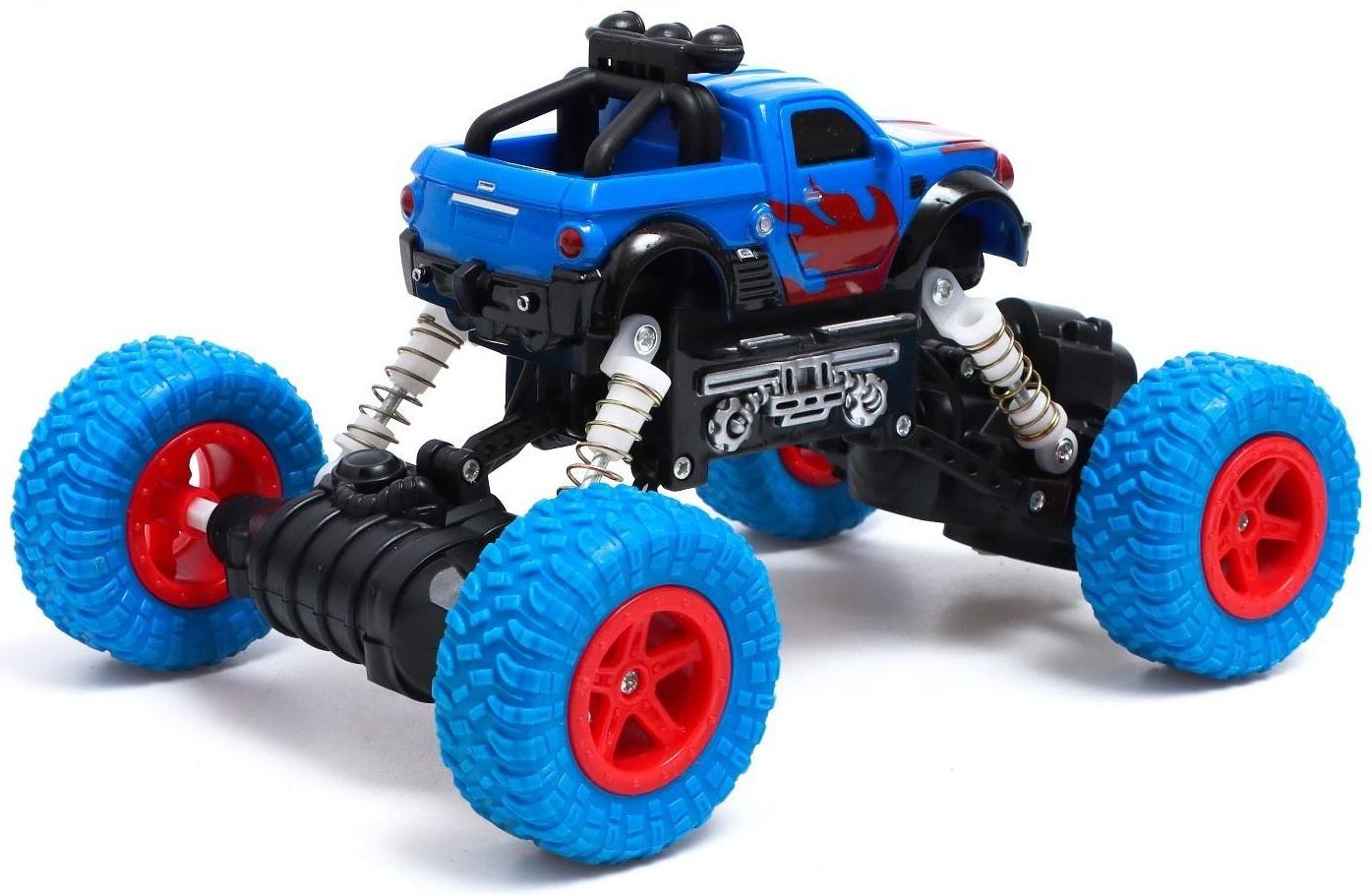 Джип радиоуправляемый «Краулер», работает от аккумулятора, цвет синий