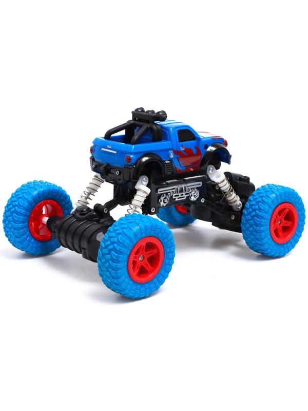 Джип радиоуправляемый «Краулер», работает от аккумулятора, цвет синий