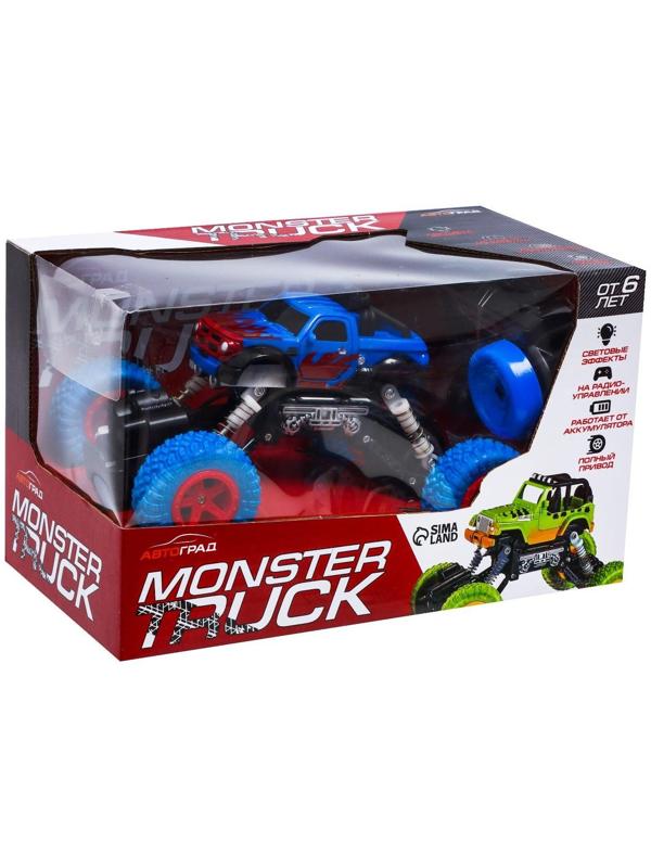 Джип радиоуправляемый «Краулер», работает от аккумулятора, цвет синий