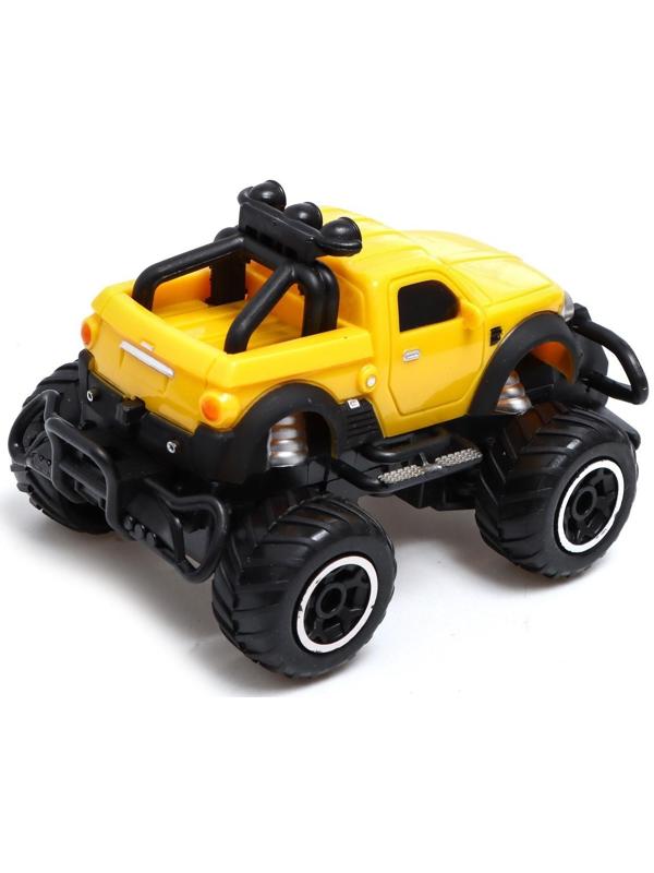 Джип радиоуправляемый «Пикап», работает от батареек, цвет жёлтый