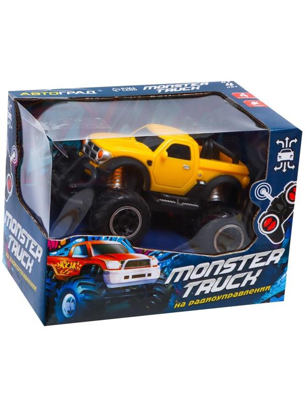 Джип радиоуправляемый «Пикап», работает от батареек, цвет жёлтый