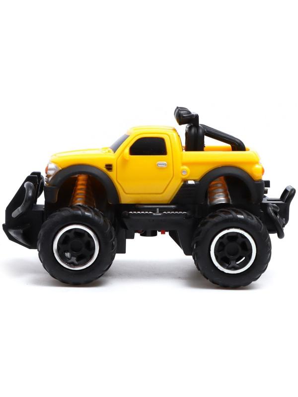 Джип радиоуправляемый «Пикап», работает от батареек, цвет жёлтый