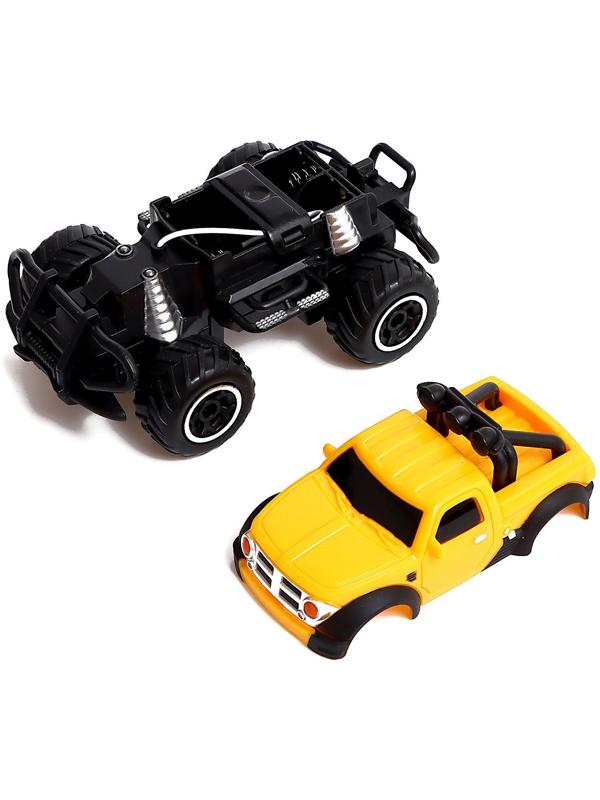 Джип радиоуправляемый «Пикап», работает от батареек, цвет жёлтый